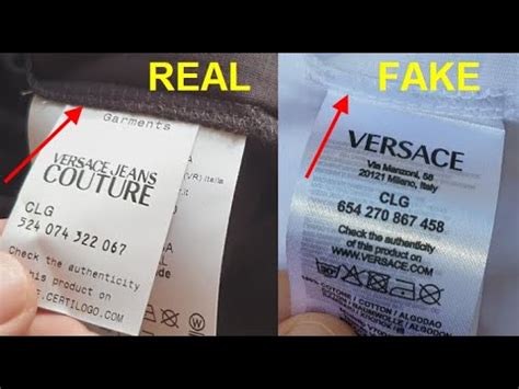 Versace Jeans Couture T shirt real vs fake. How to spot 